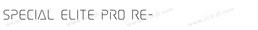 Special Elite Pro Re字体转换
